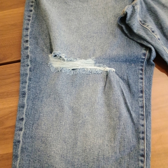 Celebrity Pink Distressed Blue Straight Leg Jeans - Picture 2 of 6